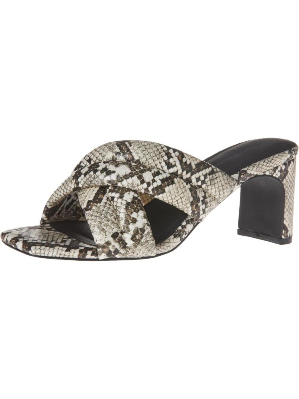 Crossover Block Heeled Sandals for Women | Padded Straps & Memory Foam Comfort